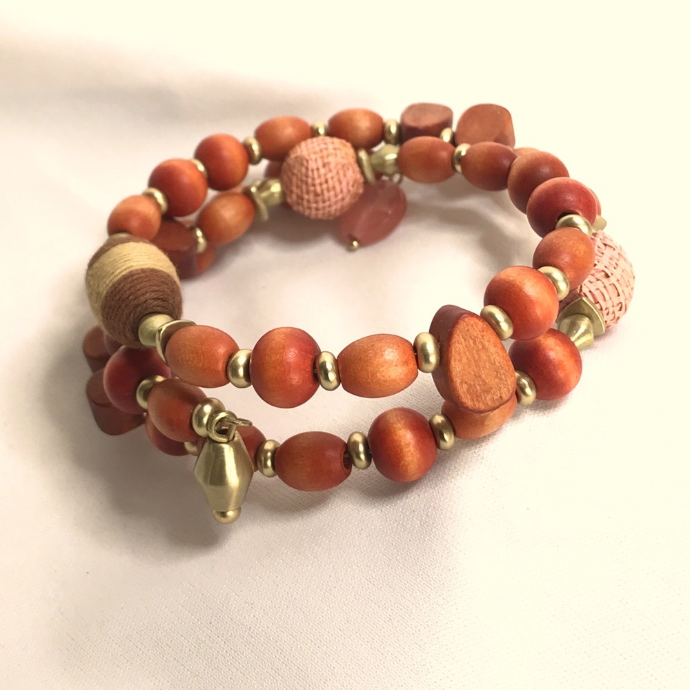 Burnt Orange spiral 🌀 bracelet